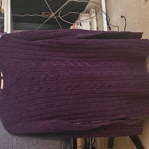 Classic Elements Deep Purple Knit Sweater